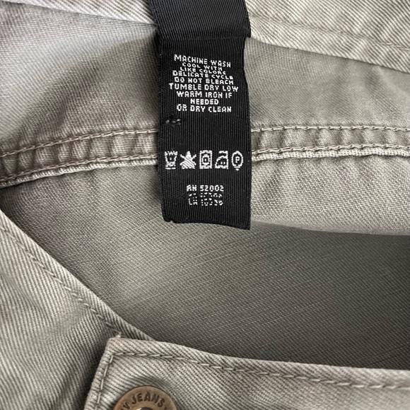 DKNY JEANS Women’s Khaki Cotton Zip Fly Drawstring Pants-Size 4 - Picture 5 of 9